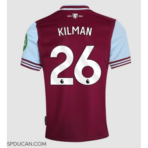 Muški Nogometni Dres West Ham United Max Kilman #26 Domaci 2024-25 Kratak Rukav